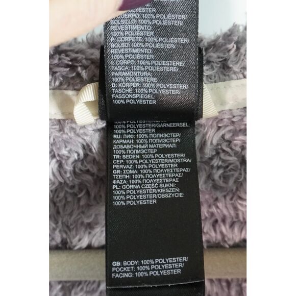 The North Face Windwall 2 Jacket Metallic Grey Hooded Fleece Lined Zip Up - Picture 8 of 9